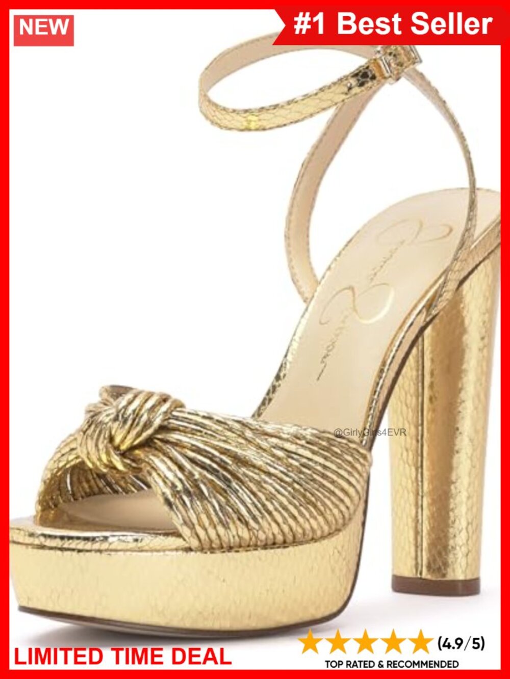 Faux Leather Platform Heel Open Toe Ankle Strap Sandal